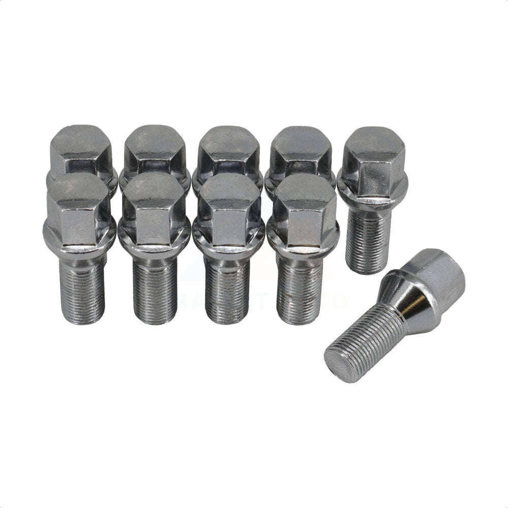 Boulon de roue chromé 17 HEX M14X1.25 (paquet de 10) pour BMW Mini X3 Cooper X5 330i