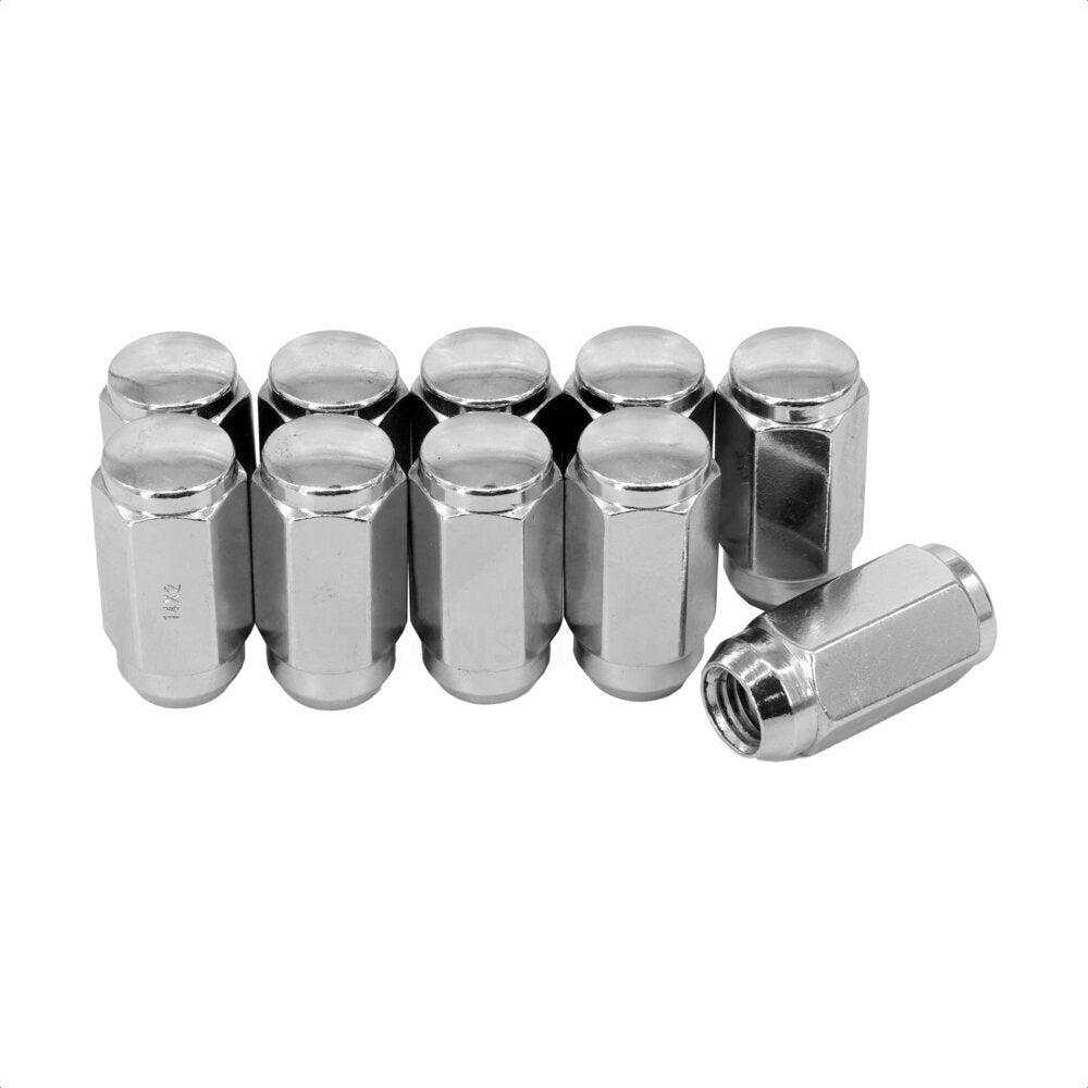 Écrou de roue chromé Duplex Acorn 22 HEX M14X2.00 (paquet de 10) pour Ford F-150 F-35