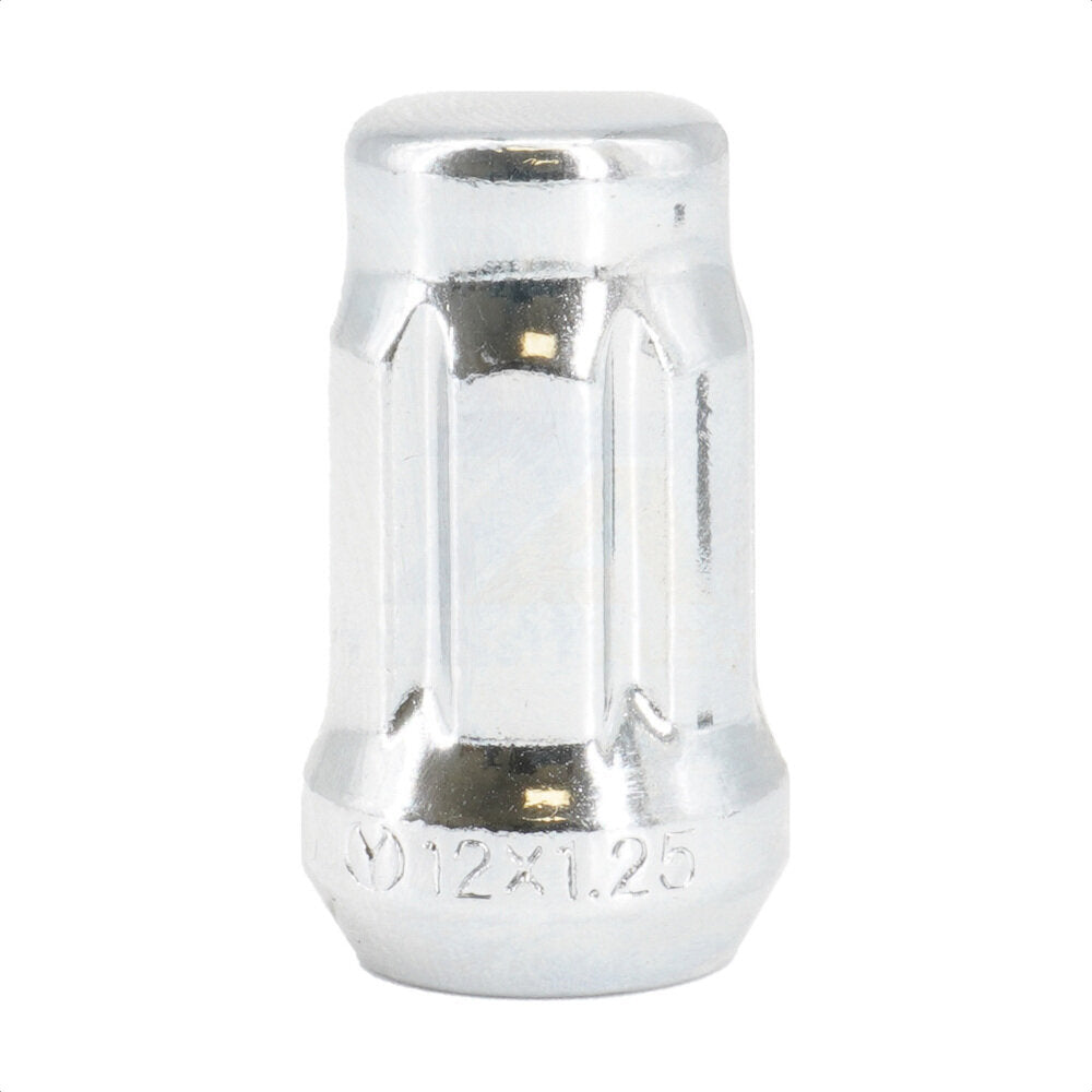 Écrou de roue chromé à 6 cannelures, extrémité ouverte, gland M12x1,25 (paquet de 10) pour Nissan Subar