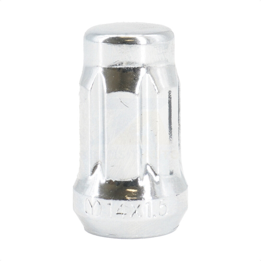 Écrou de roue chromé à 6 cannelures Acorn M14X1.5 (paquet de 10) pour Chevrolet Ford GMC Ra