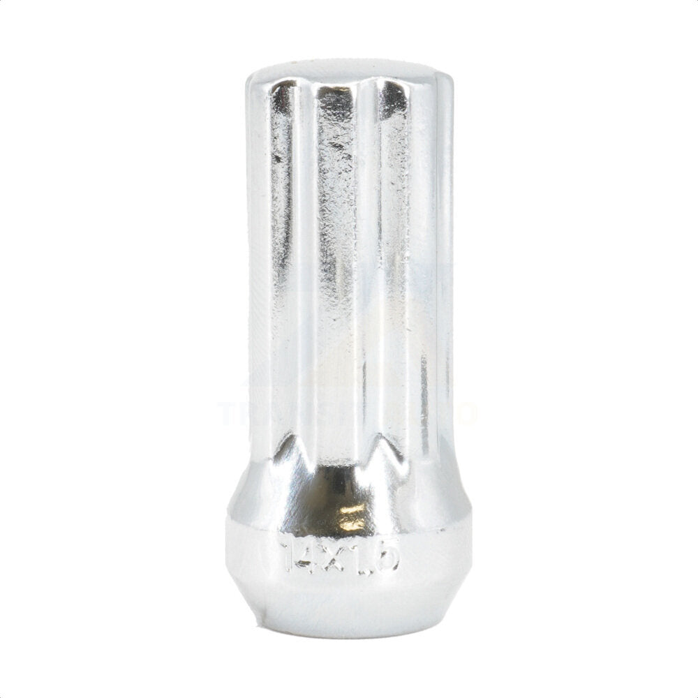 Écrou de roue chromé à 7 cannelures Duplex Acorn M14X1,5 (paquet de 10)