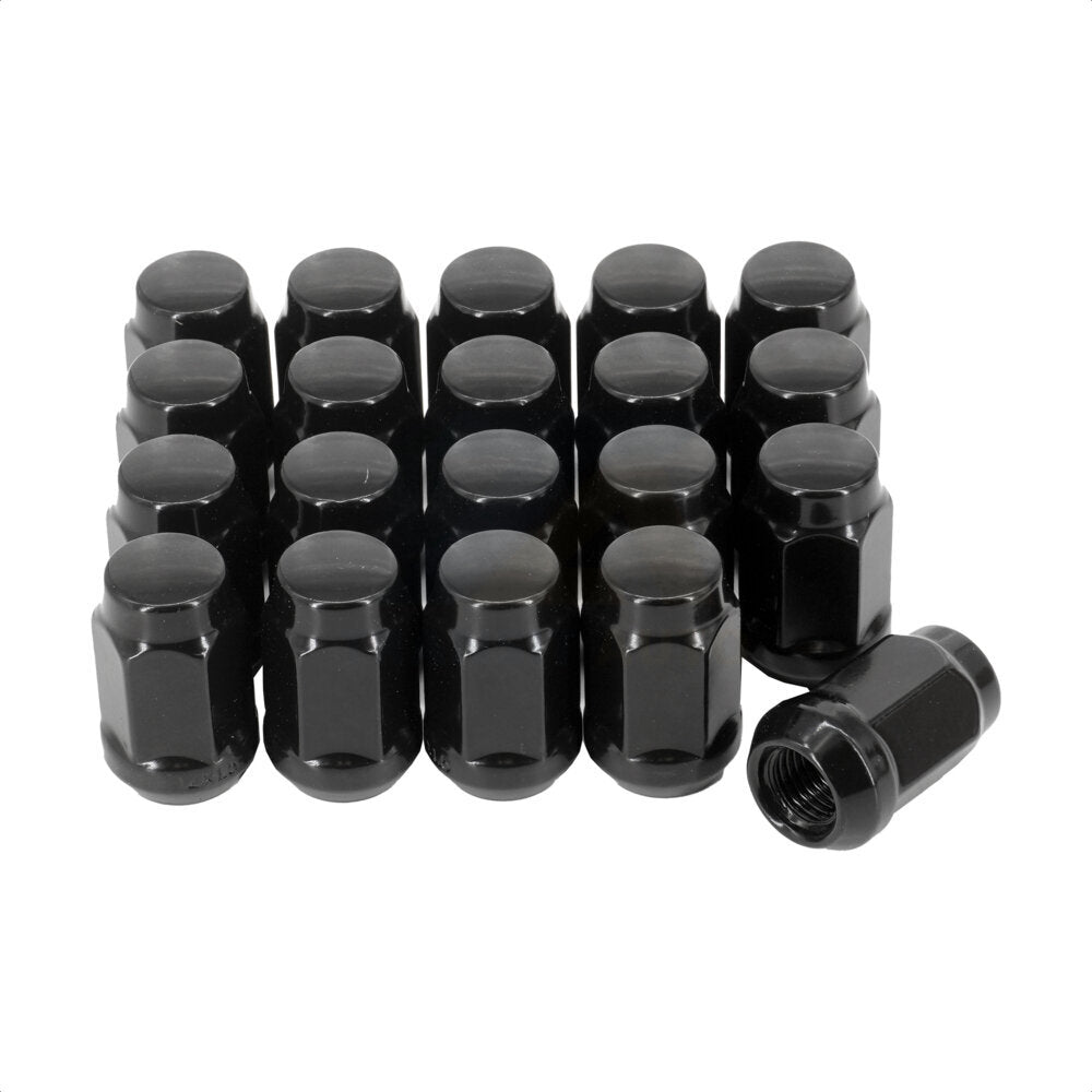 Écrou de roue noir renflement Acorn 19 HEX M12X1.5 (paquet de 20)