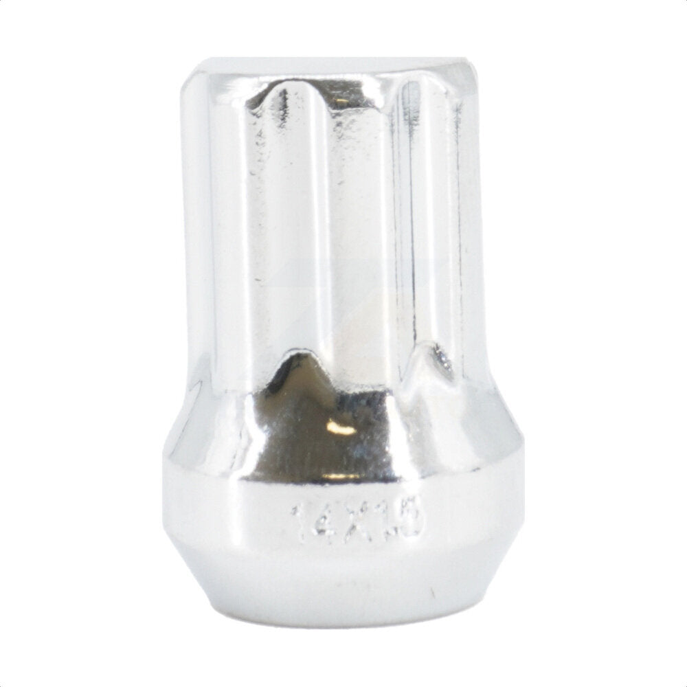Écrou de roue chromé à 7 cannelures Duplex Acorn M14X1,5 (paquet de 10)