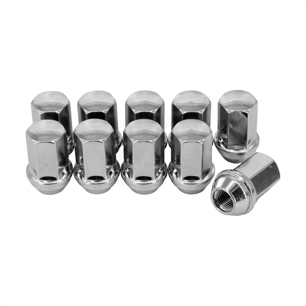Écrou de roue chromé Duplex renflement gland 22 HEX M14X1.5 (paquet de 10) pour Chevrolet