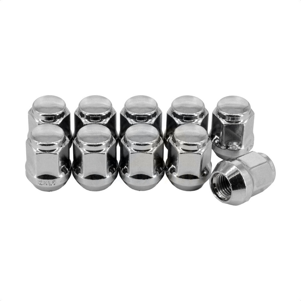 Écrou de roue chromé renflement gland 19 HEX M12X1.5 (paquet de 10) pour Dodge Grand Jeep