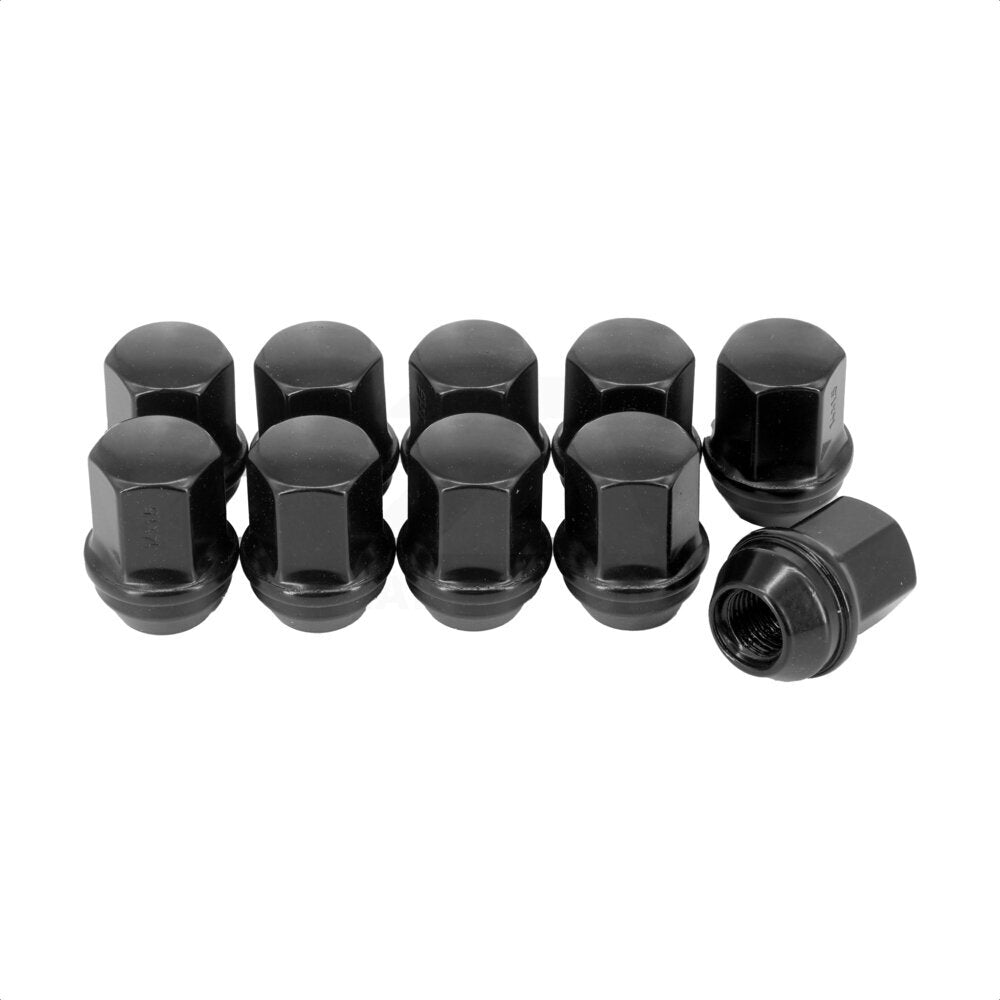 Écrou de roue noir Duplex Bulge Acorn 22 HEX M14X1.5 (paquet de 10) pour Ram 1500 L