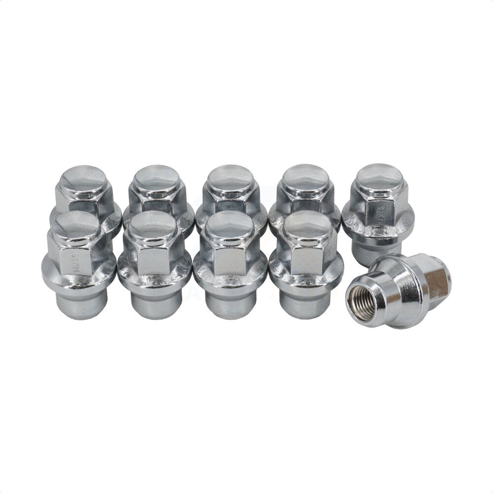 Écrou de roue chromé renflement gland 21 HEX M14X1.50 (paquet de 10) pour Dodge Charger 30