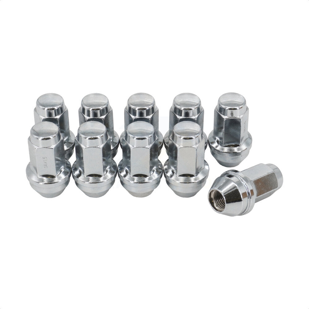 Écrou de roue chromé renflement gland 21 HEX M14X1.5X54L (paquet de 10) pour Ford F-150 HD