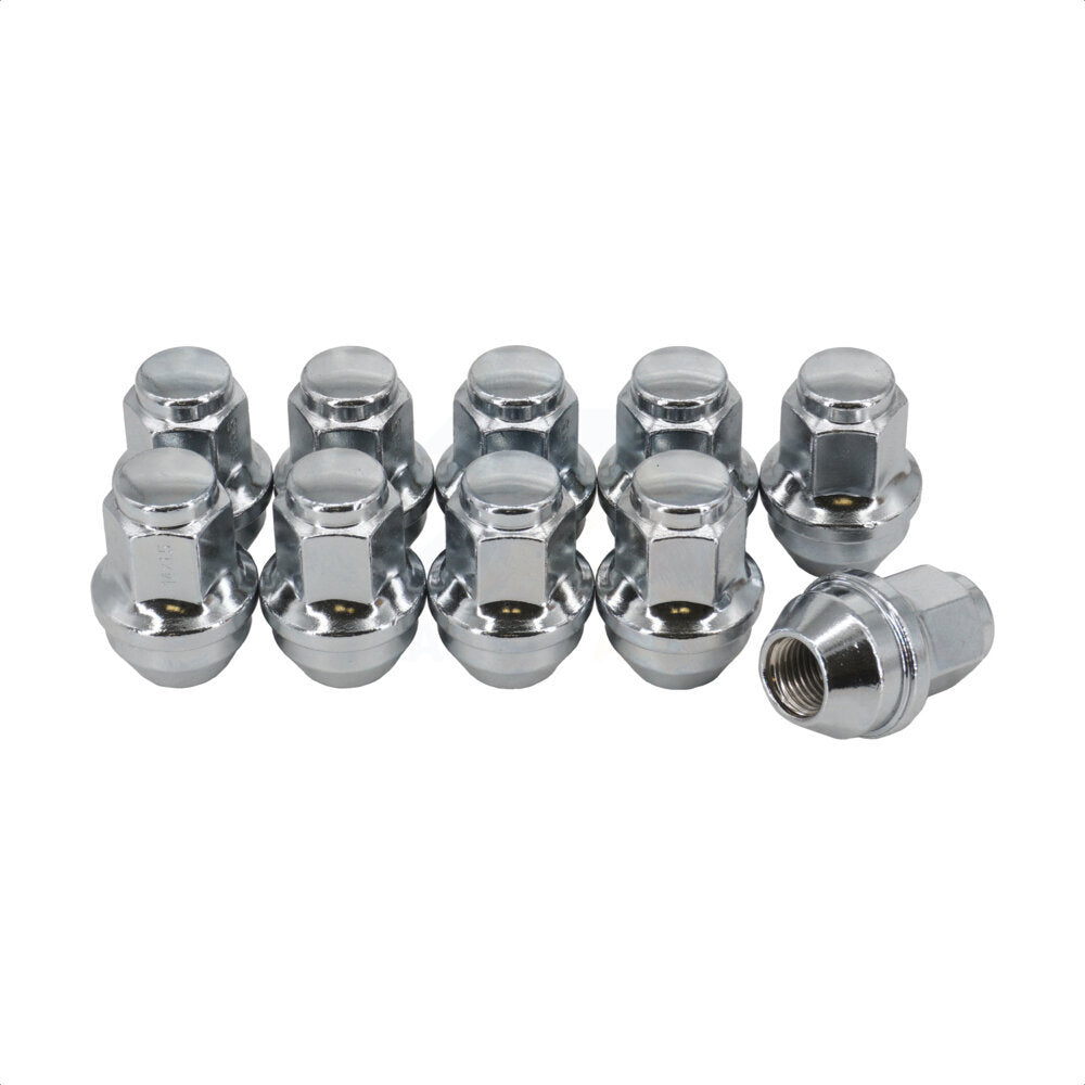 Écrou de roue chromé renflement gland 21 HEX M14X1.5X45L (paquet de 10) pour Ford F-150 HD