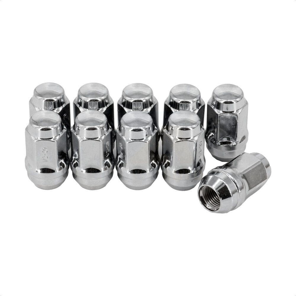 Écrou de roue chromé renflement gland 3/4 "HEX 1/2" X20 (paquet de 10) pour Ford Ranger Edge