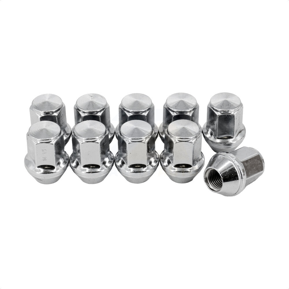 Écrou de roue chromé renflement gland 21 HEX M14X1.5 (paquet de 10) pour Ford Edge Explore