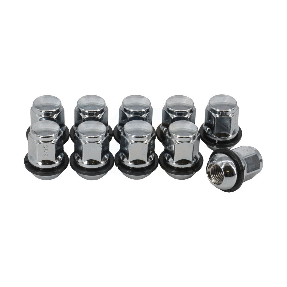Écrou de roue chromé renflement gland 19 HEX M12X1.5 (paquet de 10) pour Honda Civic CR-V