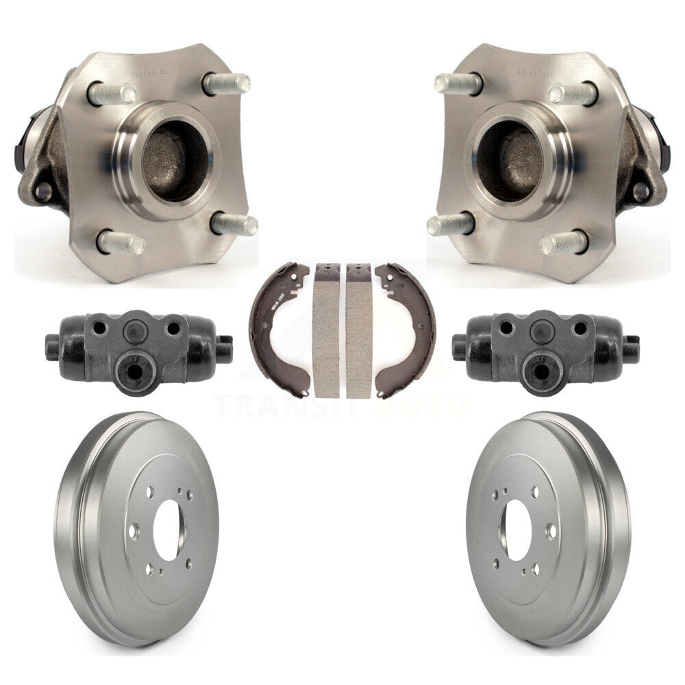 Cylindres de roue arrière et kit de roulement de moyeu de tambour et de chaussures enduits pour Nissan Versa