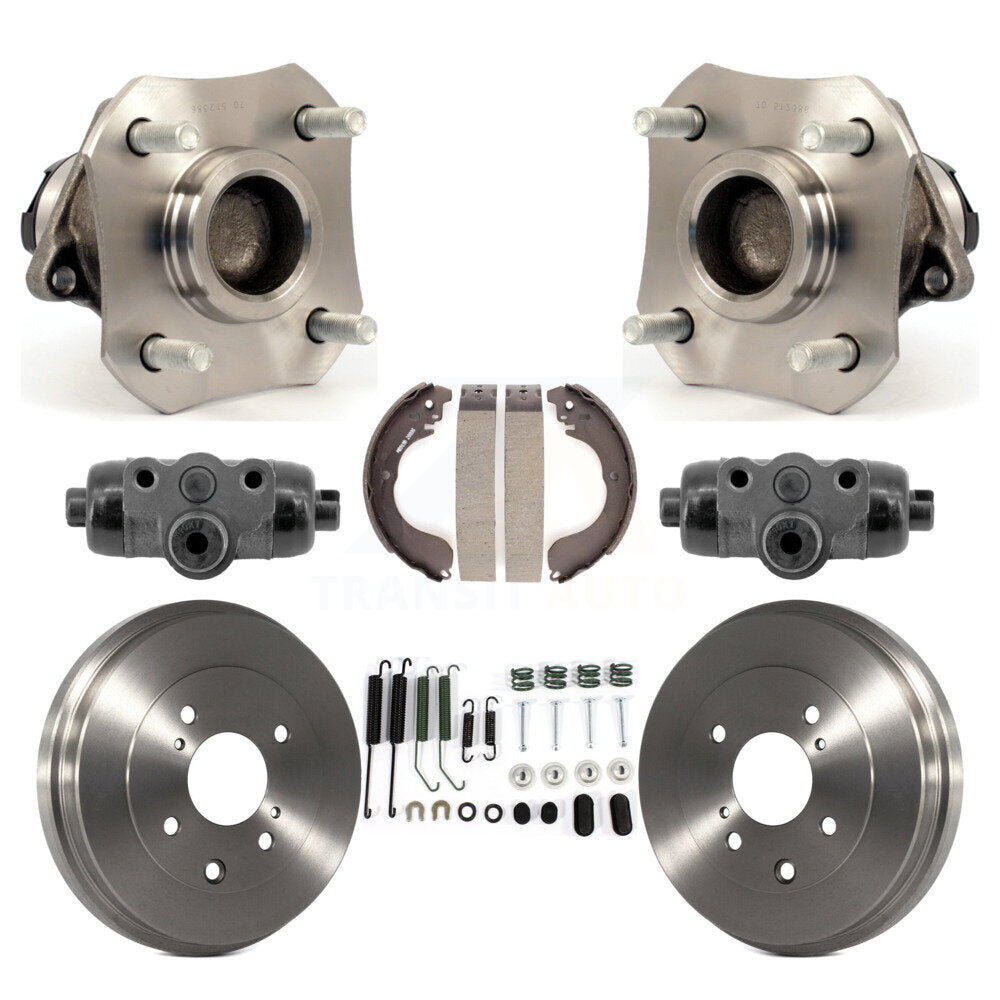 Kit de roulements de moyeu, cylindres de roue arrière, tambour et chaussures (8 pièces) pour Nissan Versa