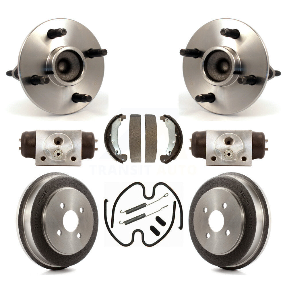 Kit de roulements de moyeu pour cylindres de roue arrière et chaussures de tambour (8 pièces) pour Saturn Ion sans ABS
