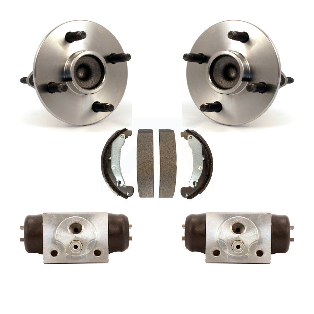 Kit de roulement de moyeu de chaussures de tambour de cylindres de roue arrière pour Saturn Ion avec roue à 4 écrous