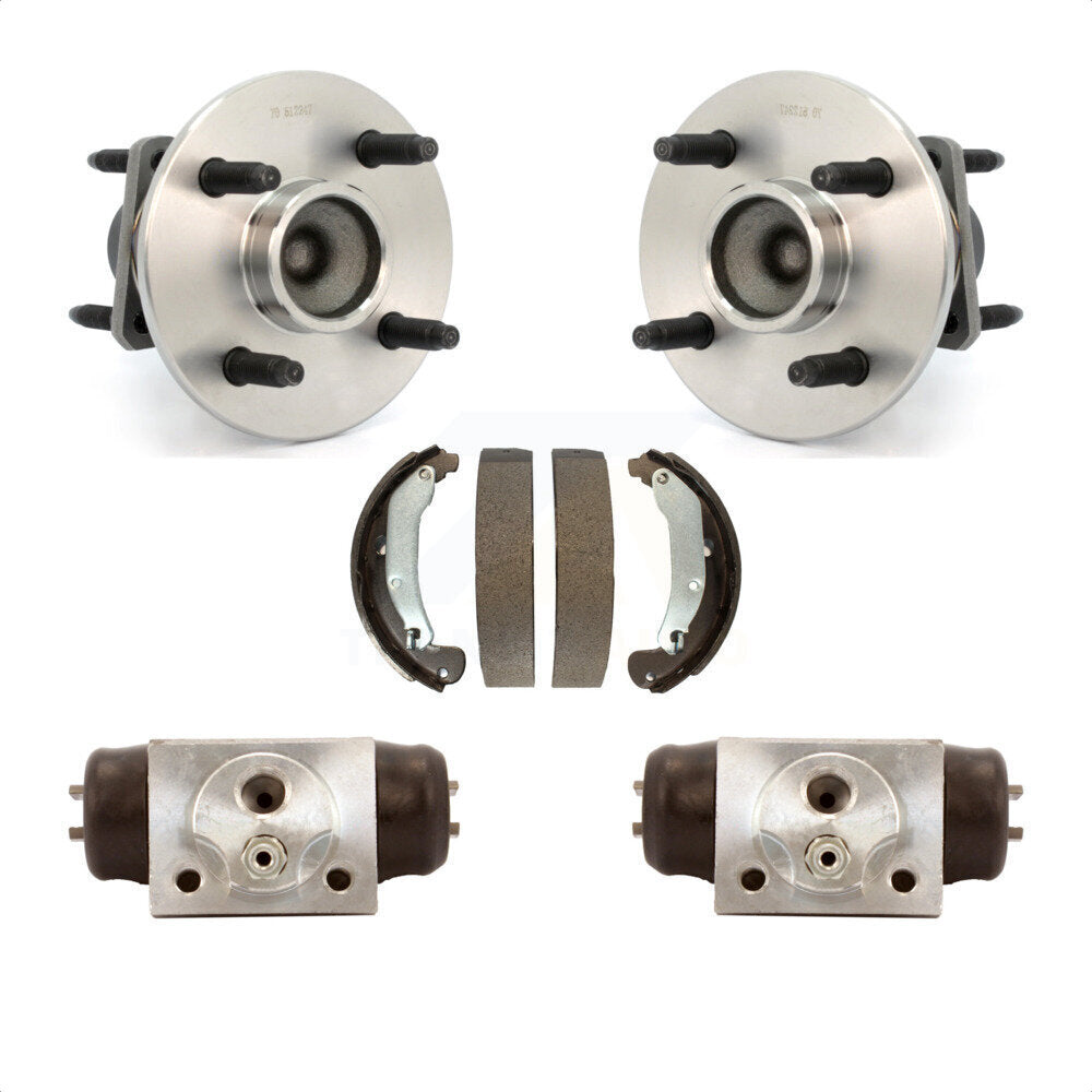Kit de roulement de moyeu de chaussures de tambour de cylindres de roue arrière pour Saturn Ion avec roue à 4 écrous
