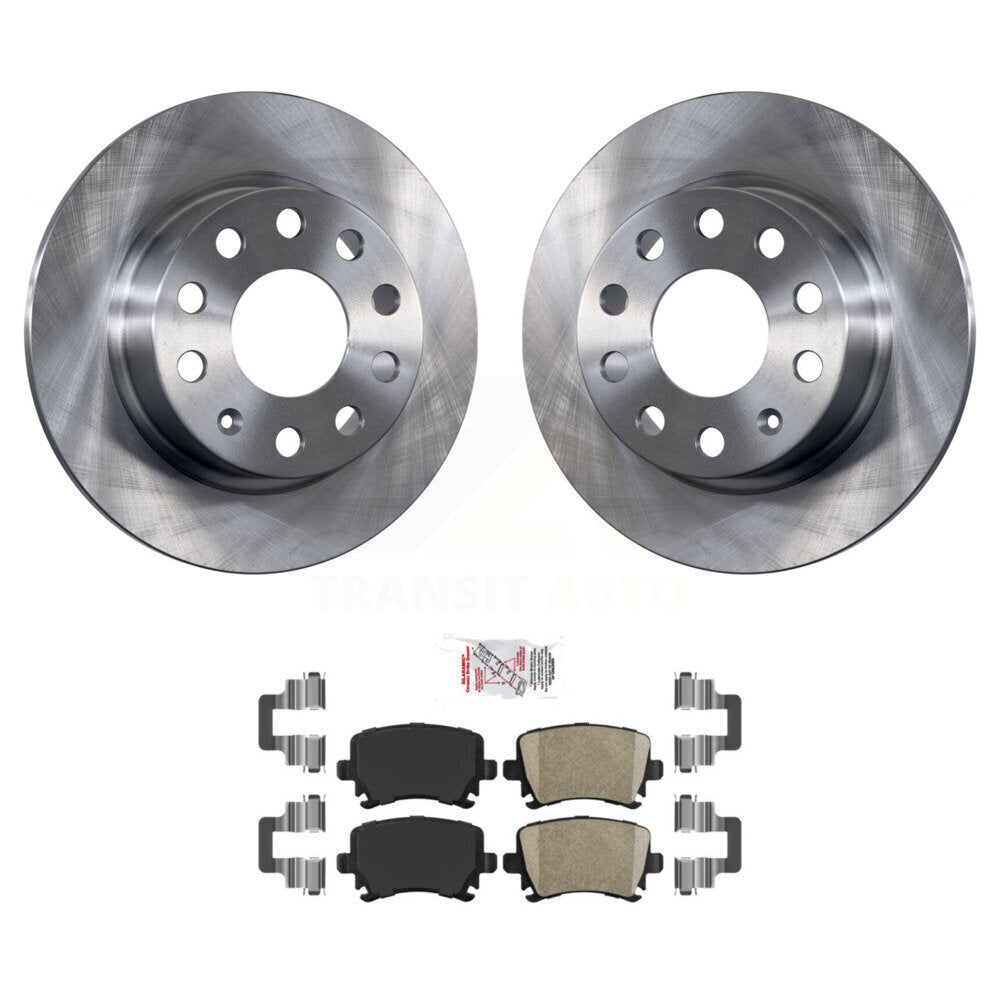 Kit de disques de frein à disque arrière et plaquettes en céramique pour Volkswagen Eos K8A-100942