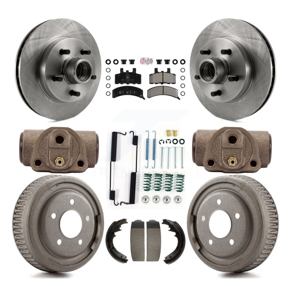 Kit de plaquettes et de tambour semi-métalliques, Rotor de frein avant et arrière, pour Chevrolet C1500 Suburba