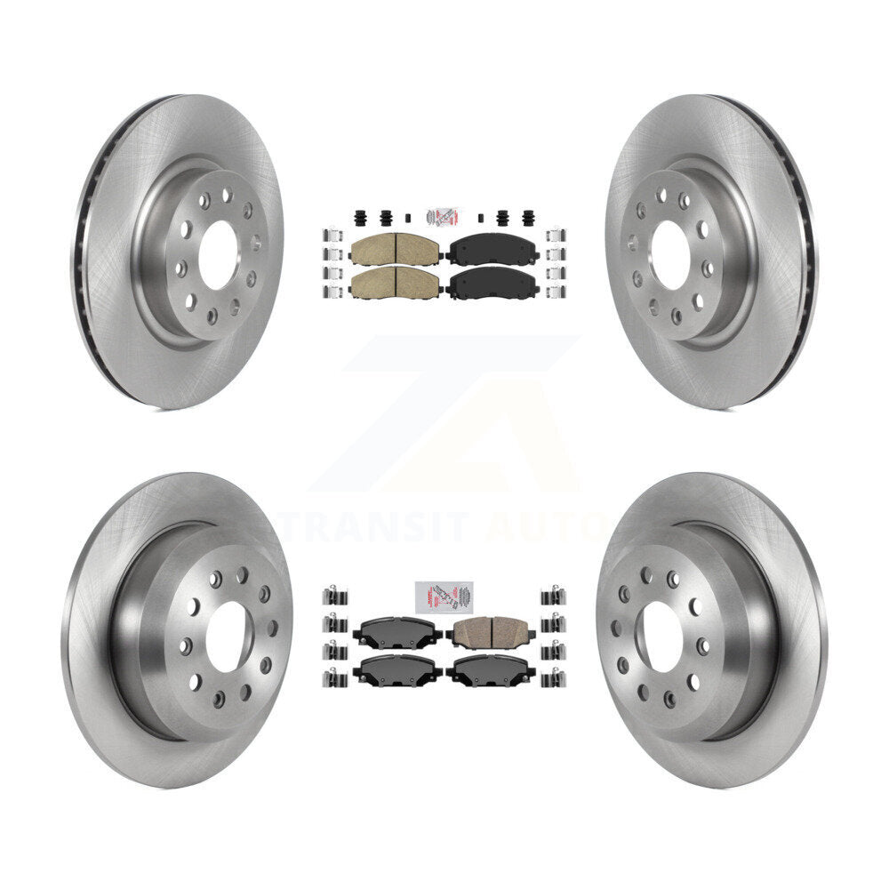 Kit de rotors de frein à disque et plaquettes en céramique avant et arrière, pour Jeep Wrangler Spor 2018 – 2019