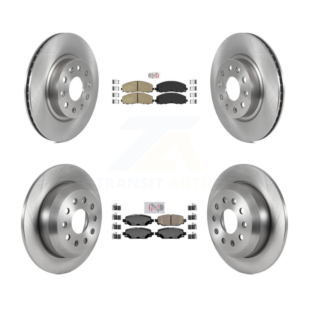 Kit de rotors de frein à disque et plaquettes en céramique avant et arrière, pour Jeep Wrangler Spor 2018 – 2019