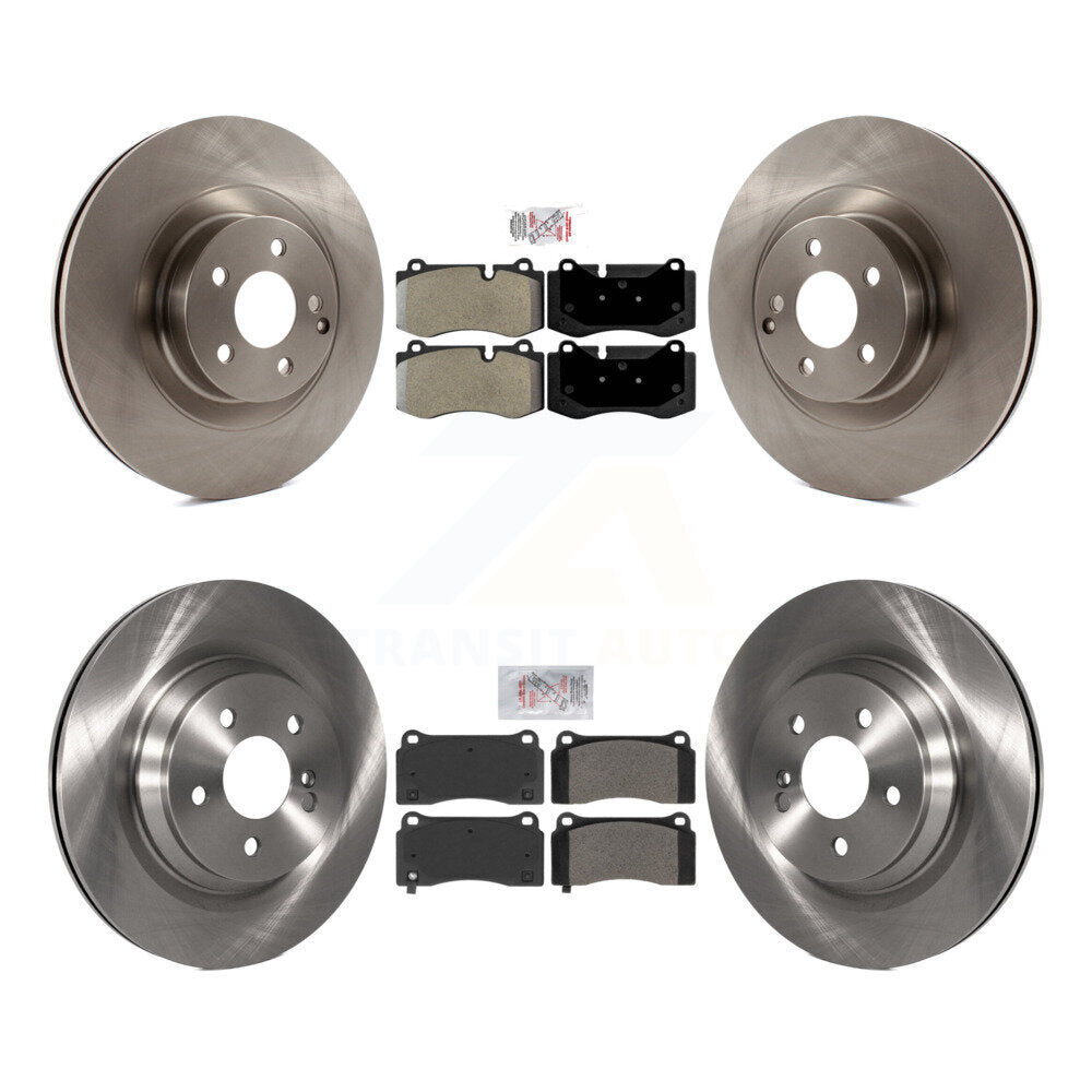 Kit de plaquettes semi-métalliques avant et arrière et rotor de frein pour Mercedes-Benz CL55 2011-2014