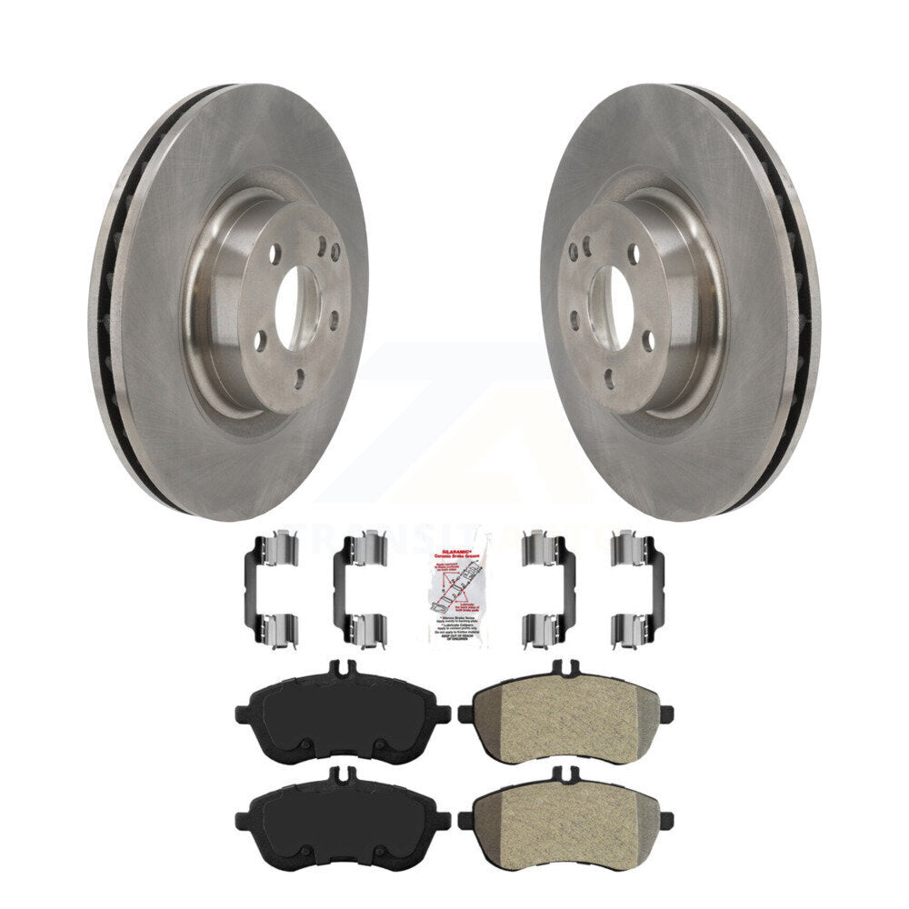 Kit de disques de frein à disque avant et plaquettes semi-métalliques pour Mercedes-Benz C250 Coupé