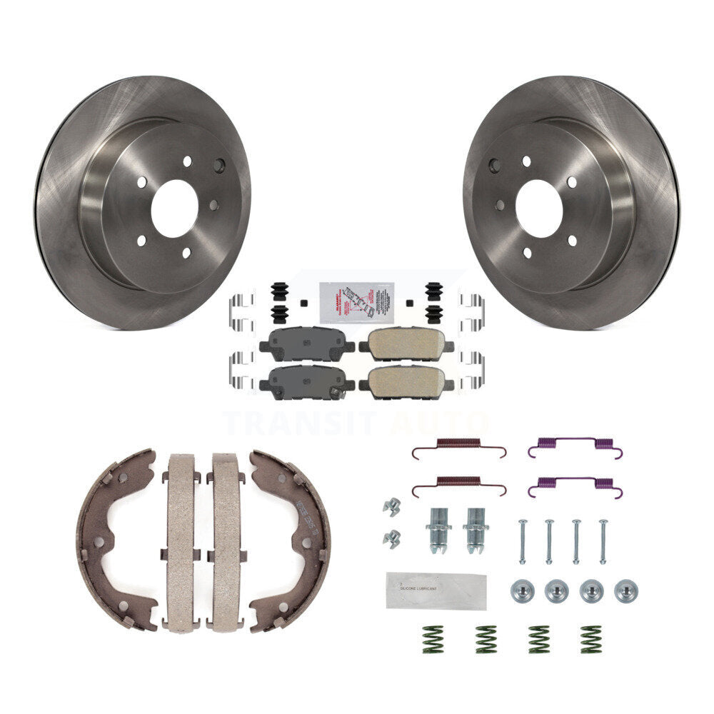 Kit de quincaillerie pour chaussures de stationnement, Rotors à disque arrière, tampons en céramique, pour INFINITI FX35 FX45