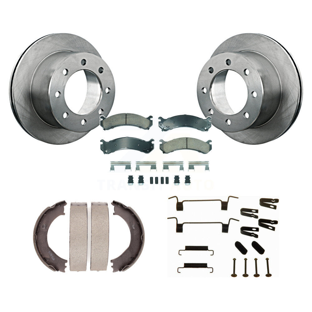 Kit de quincaillerie pour chaussures de stationnement, Rotors à disque arrière, tampons en céramique, pour GMC Sierra 3500 HD