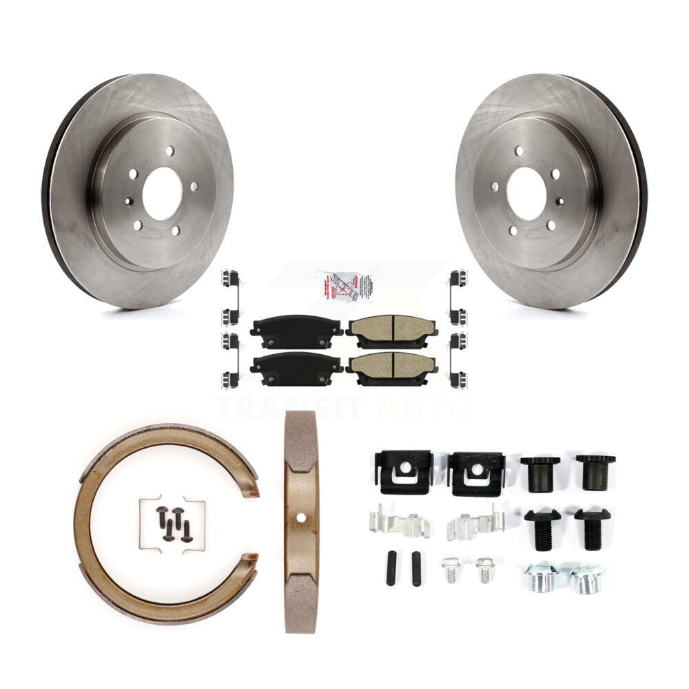 Kit de quincaillerie pour chaussures de stationnement, Rotors à disque arrière, plaquettes semi-métalliques, pour Cadillac STS