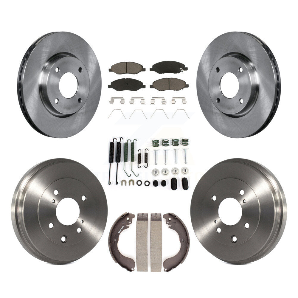 Kit de plaquettes et de tambour en céramique pour Rotor de frein avant et arrière (7 pièces) pour Nissan Versa 4 roues AB