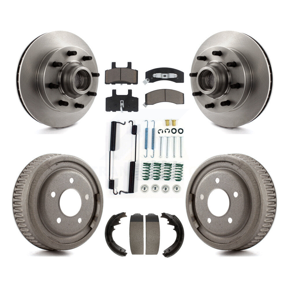 Kit de plaquettes et de tambour en céramique pour Rotor de frein avant et arrière (7 pièces) pour Chevrolet C1500 banlieue