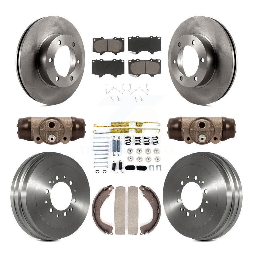 Kit de plaquettes et de tambours en céramique pour rotors de frein avant et arrière (9 pièces) pour Toyota Tundr 2004-2006