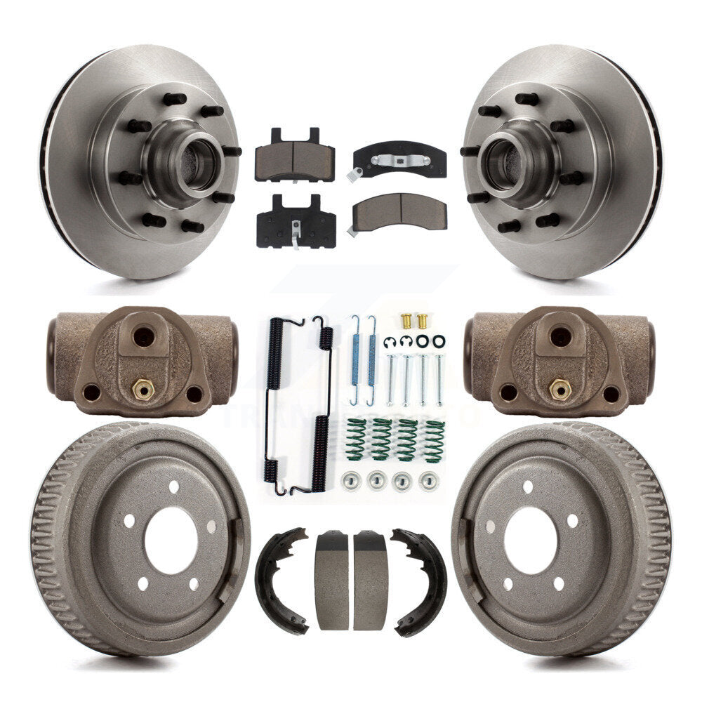 Kit de plaquettes et de tambour en céramique pour Rotor de frein avant et arrière (9 pièces) pour Chevrolet C1500 banlieue