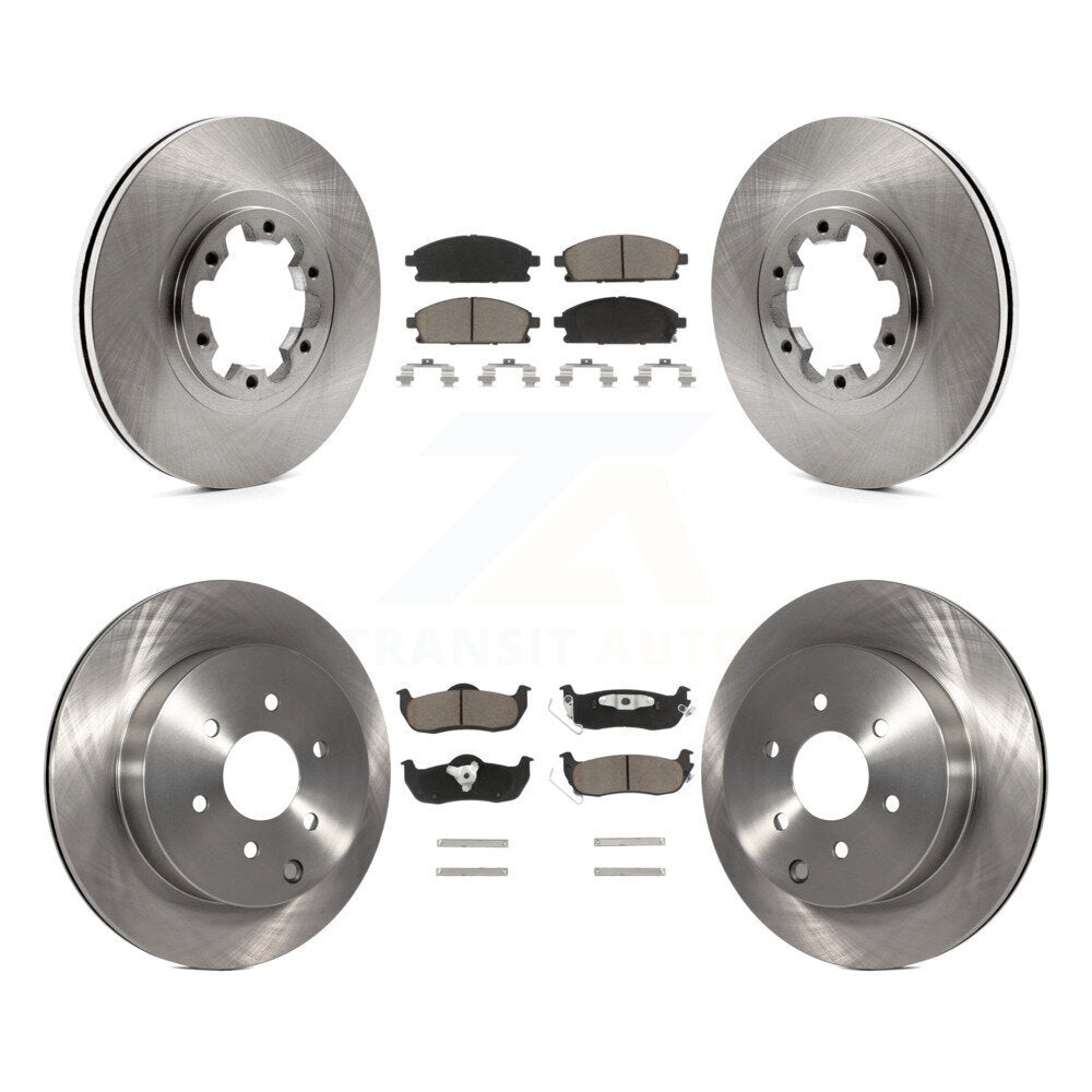 Kit de rotor de frein avant et arrière et plaquettes en céramique pour Nissan Pathfinder 2004 à partir de 08 0
