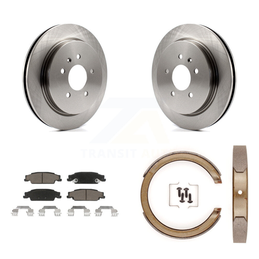 Kit de plaquettes en céramique et de freins de stationnement, Rotors à disque arrière, pour Cadillac STS