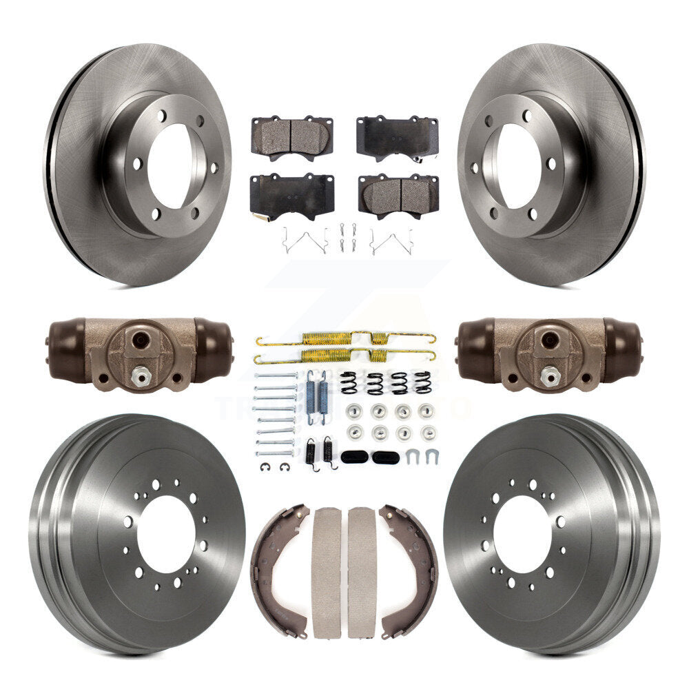 Kit de tambour à plaquettes semi-métalliques pour rotors de frein avant et arrière (9 pièces) pour Toyota Tundr 04-06
