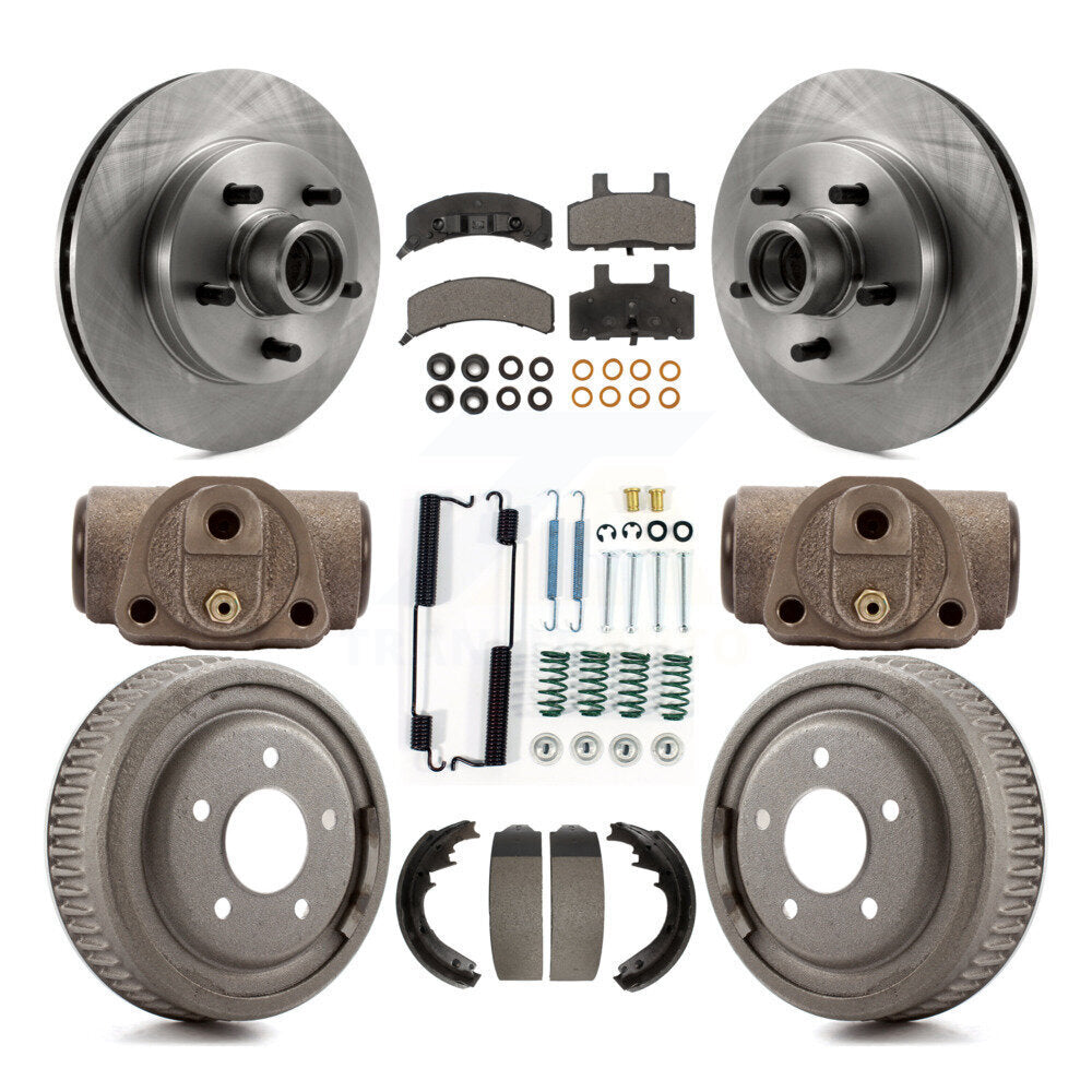 Kit de plaquettes et de tambour semi-métalliques, Rotor de frein avant et arrière, pour Chevrolet C1500 Suburba