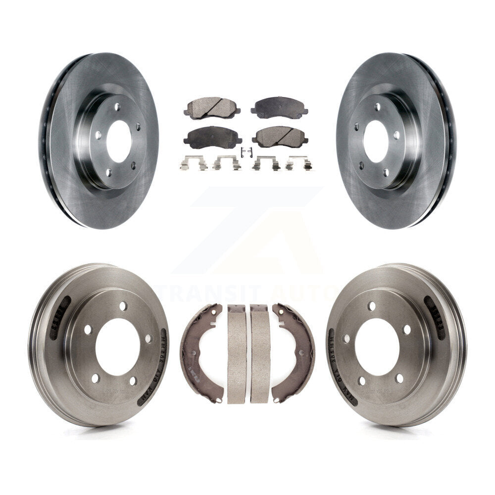 Kit de tambour à plaquettes semi-métalliques, Rotor de frein à disque avant et arrière, pour Mitsubishi Lancer GT