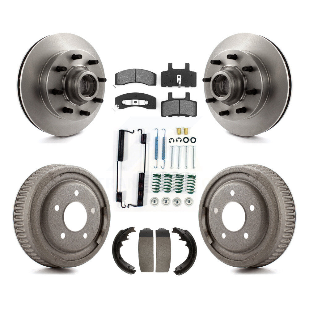 Kit de plaquettes et de tambour semi-métalliques, Rotor de frein avant et arrière, pour Chevrolet C1500 Suburba