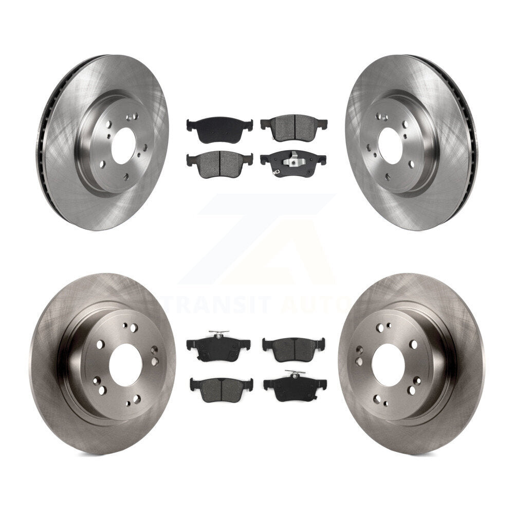 Kit de rotors de frein à disque avant et arrière et plaquettes semi-métalliques pour Honda Accord