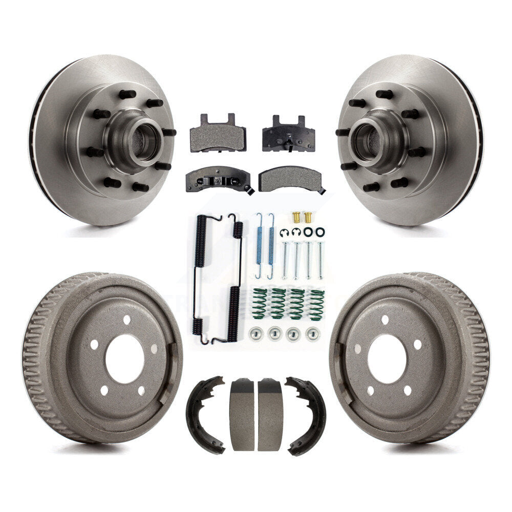 Kit de plaquettes et de tambour en céramique pour Rotor de frein avant et arrière (7 pièces) pour Chevrolet C1500 banlieue