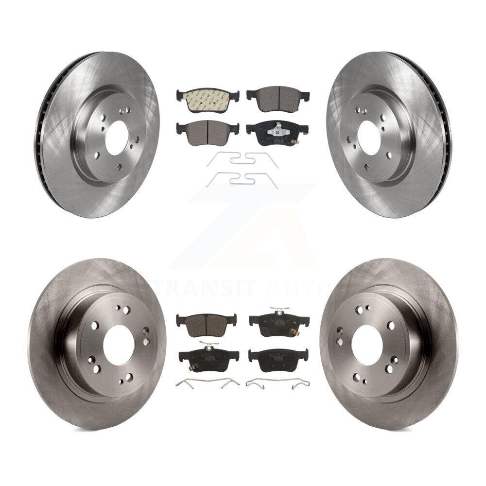 Kit de rotors de frein à disque avant et arrière et plaquettes en céramique pour Honda Accord K8T-105830