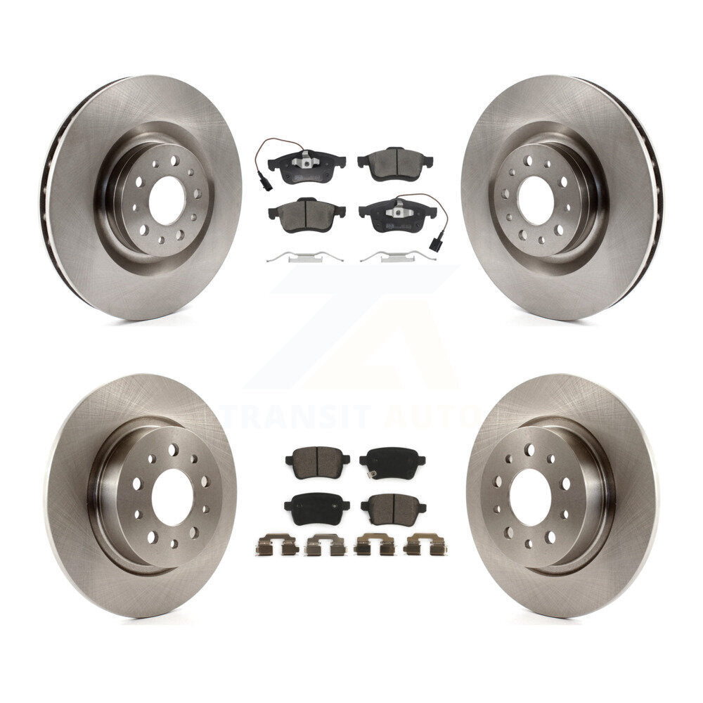 Kit de rotors de frein à disque avant et arrière et plaquettes en céramique pour Fiat 500L 2014-2020