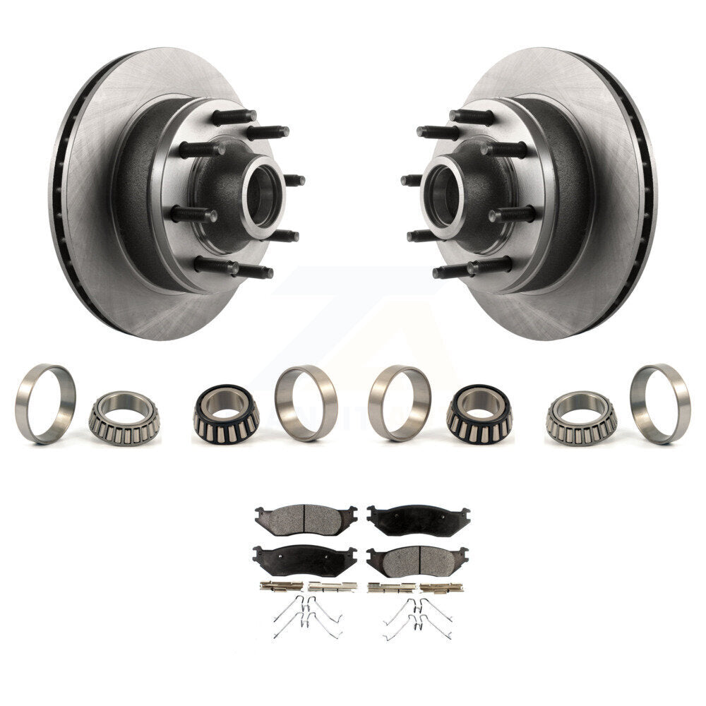 Kit de plaquettes de roulement de course intérieure et extérieure de Rotor de moyeu de frein avant pour Ford E-150 07