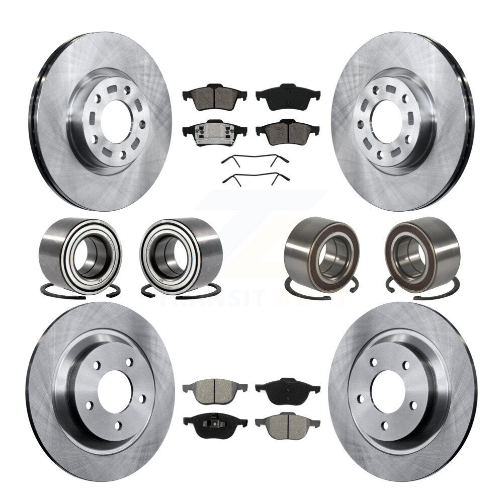 Kit de rotor et plaquettes de frein à disque, roulement avant et arrière (10 pièces), pour Mazda 5 à 02 0 2006