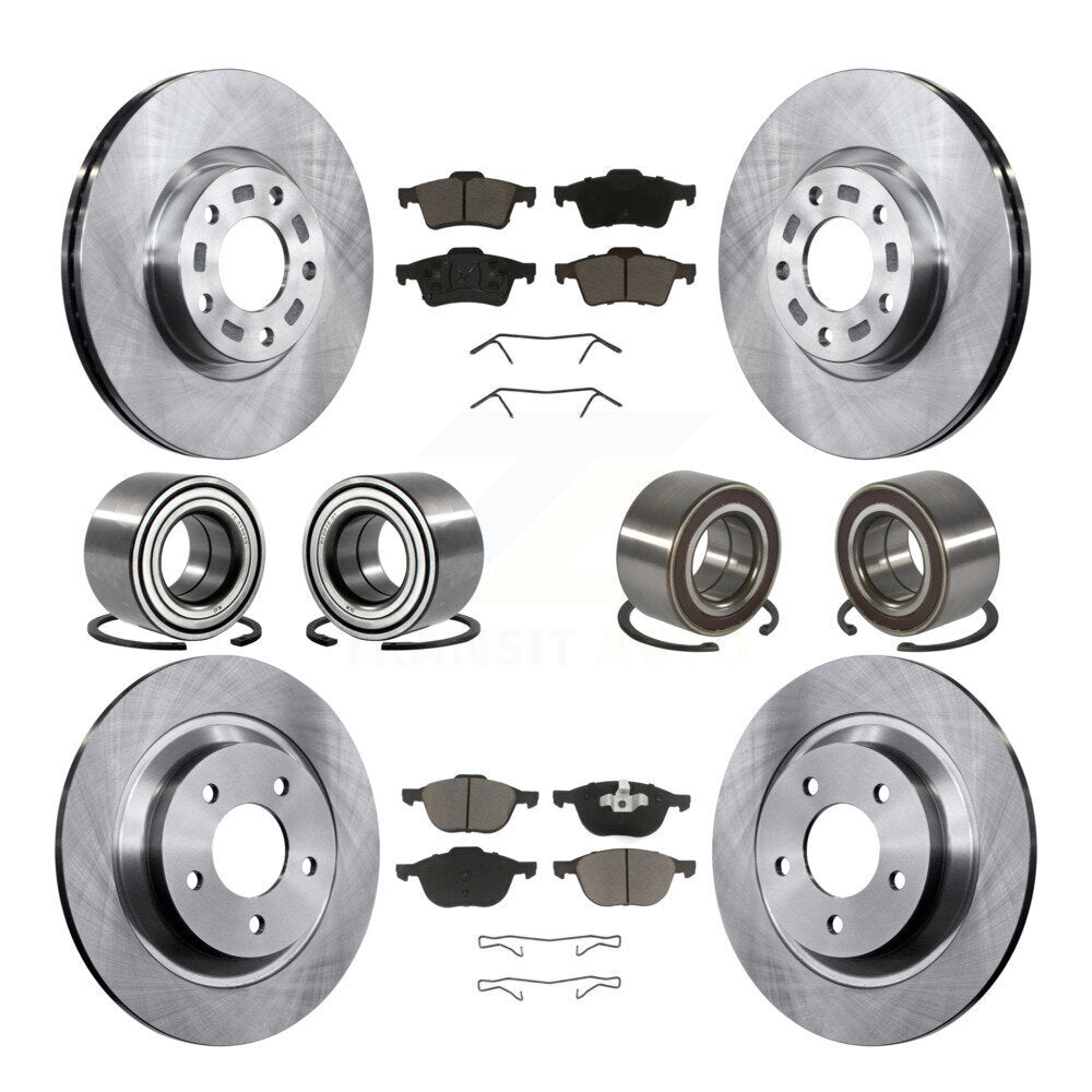 Kit de rotor et plaquettes de frein à disque, roulement avant et arrière (10 pièces), pour Mazda 5 à 02 0 2006