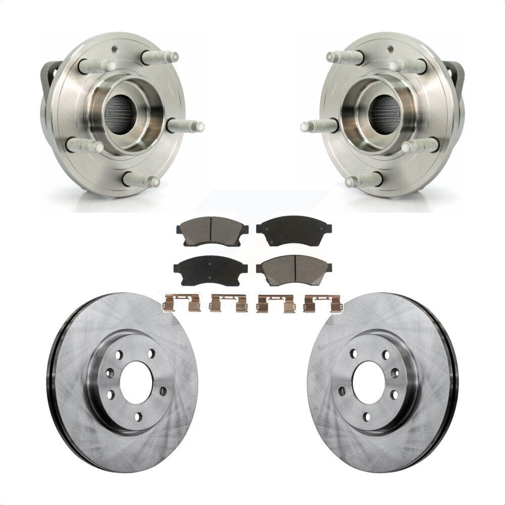 Ensemble de roulement de moyeu avant, Rotor de frein à disque et Kit de plaquettes pour Buick Veran 2012 – 2013