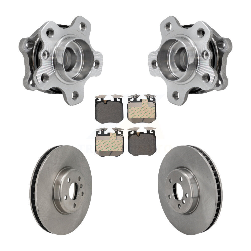 Kit de rotors et plaquettes de frein à disque, ensemble de roulements de moyeu avant, pour BMW 540i xDrive