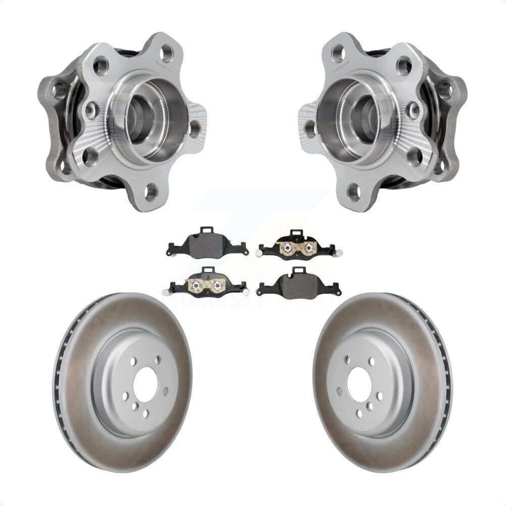 Kit de plaquettes de Rotor de frein enduites de roulement de moyeu avant, pour BMW 530i xDrive 540i 530e 540